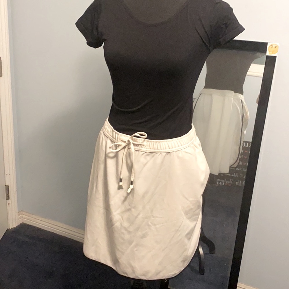 Drawstring short skirt